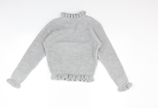 CAMERO ROSE Womens Grey Pullover Jumper Size M
