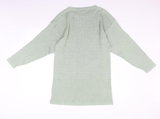 J Taylor Womens Green Jumper Dress Size M