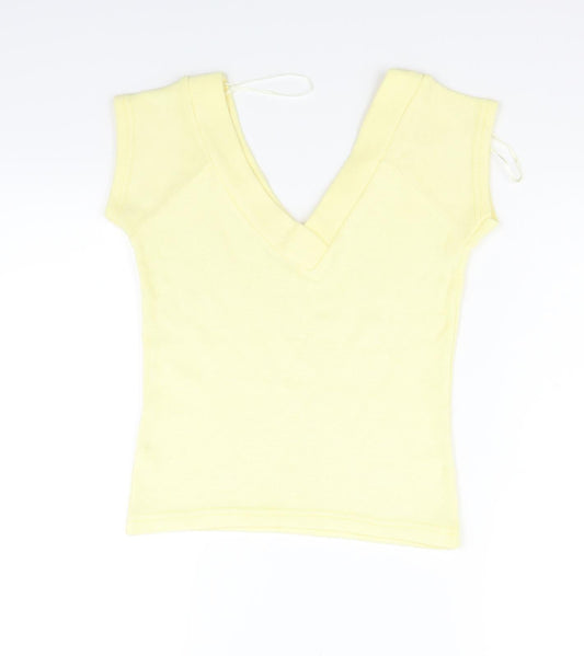 Preworn Womens Yellow Vest Jumper Size L