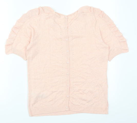 Marks and Spencer Womens Pink Pullover Jumper Size 8