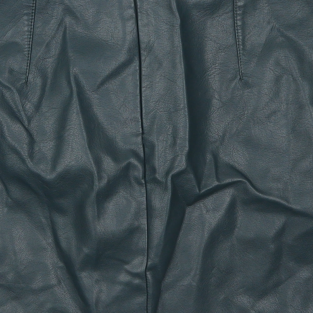 New Look Womens Green A-Line Skirt Size 8