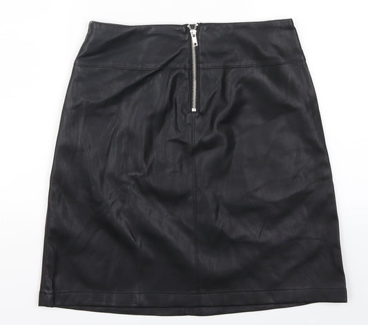 Dorothy Perkins Womens Black A-Line Skirt Size 8