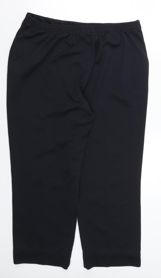 Preworn Womens Blue Trousers Size 18 L24.5 in