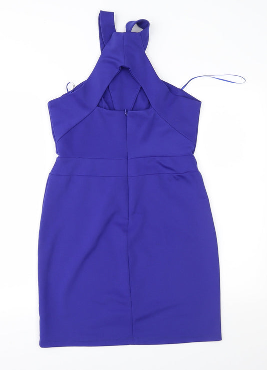 Lost Society Womens Blue Sheath Size 14