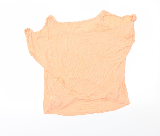 New Look Womens Orange Basic Blouse Size 10