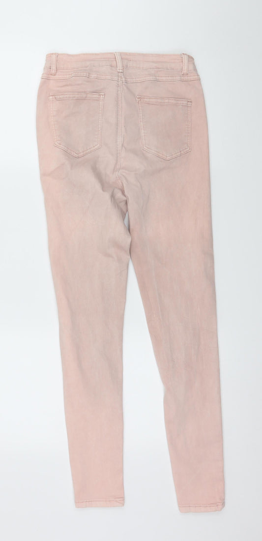 Goodies Womens Pink Denim Skinny Jeans Size 10 L27 in