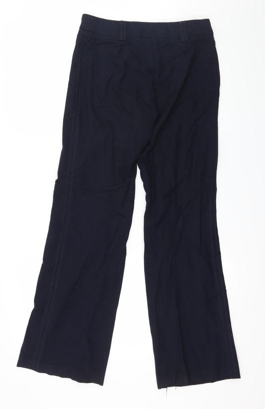 Marks and Spencer Womens Blue Trousers Size 8 L30 in