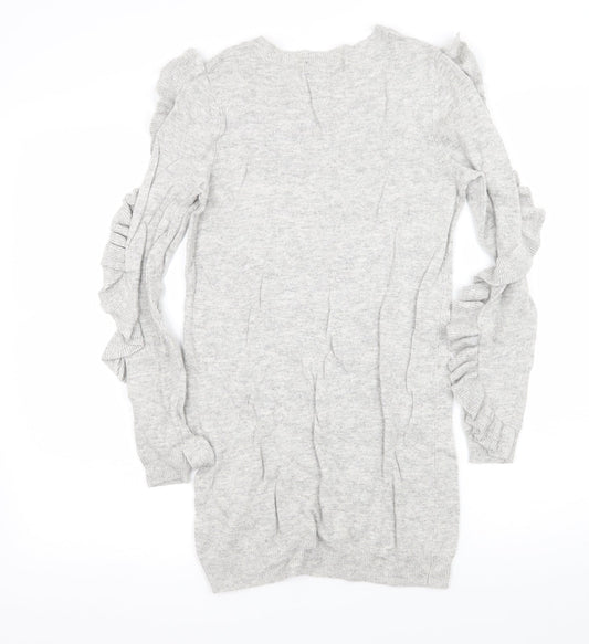Marks and Spencer Womens Grey Knit Pullover Jumper Size 8