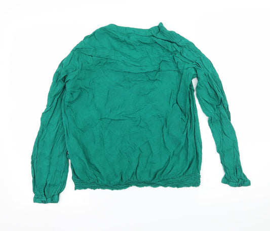 BHS Womens Green Basic Blouse Size 10