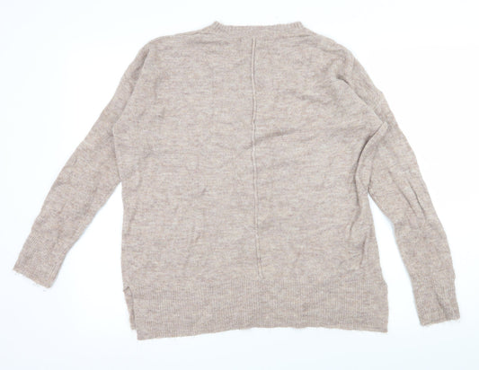 Papaya Womens Pink Knit Pullover Jumper Size M