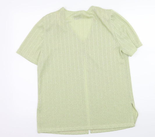 Galmes Womens Green Knit Cardigan Jumper Size M