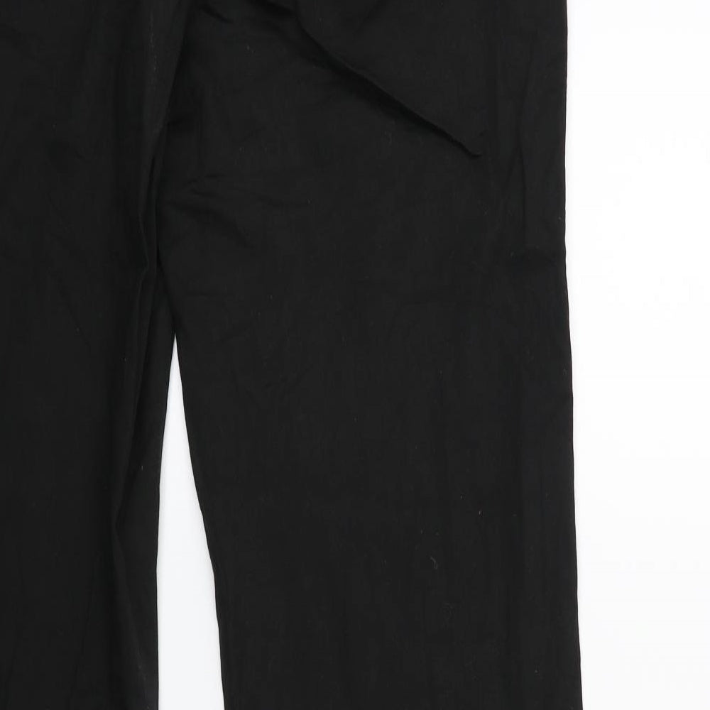VERO MODA Womens Black Trousers Size 10 L30 in