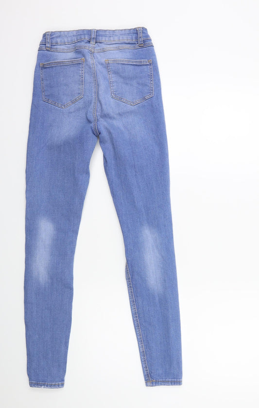 Denim & Co. Womens Blue Denim Skinny Jeans Size 8 L26 in