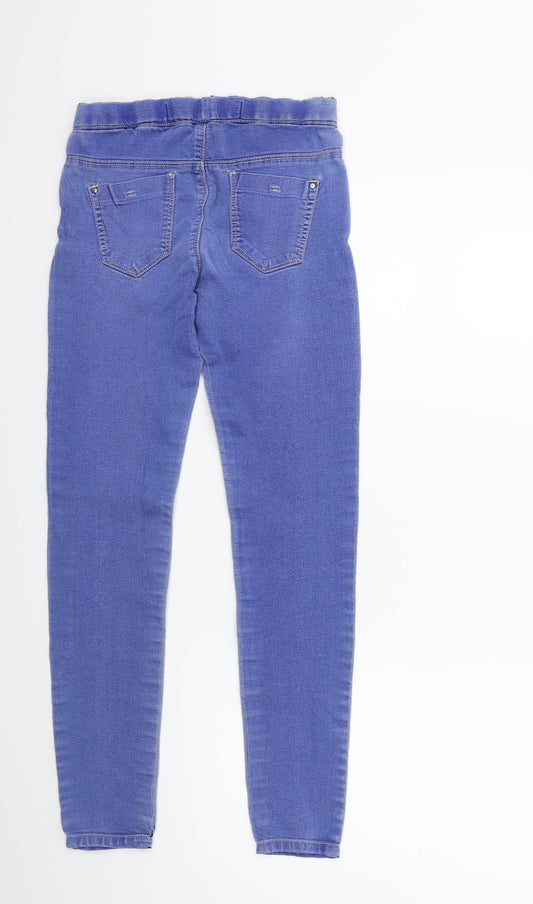 Denim & Co. Womens Blue Denim Jegging Jeans Size 6 L28 in