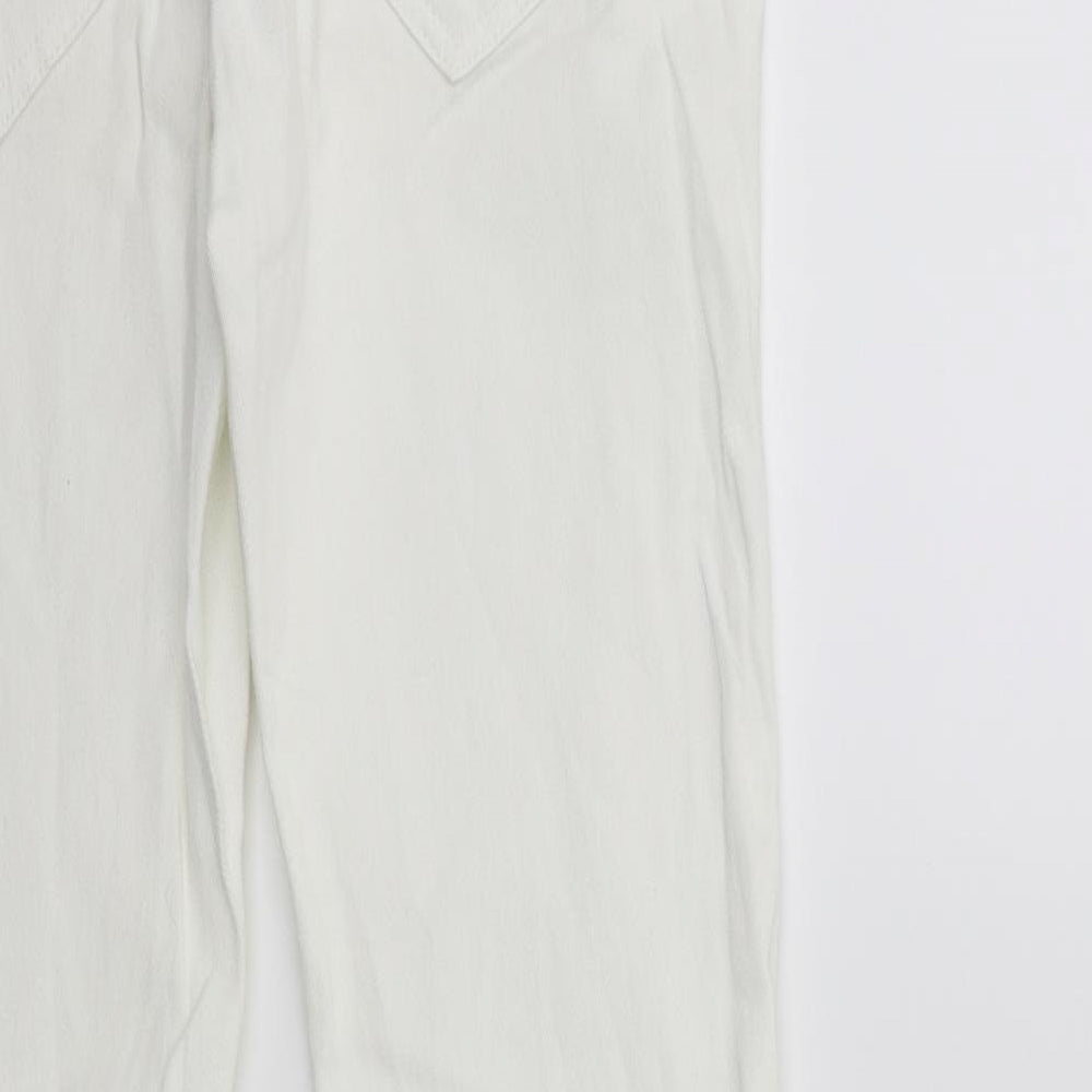 Denim & Co. Womens White Denim Skinny Jeans Size 8 L29 in