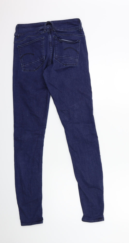 Preworn Womens Blue Denim Skinny Jeans Size 28 in L30 in