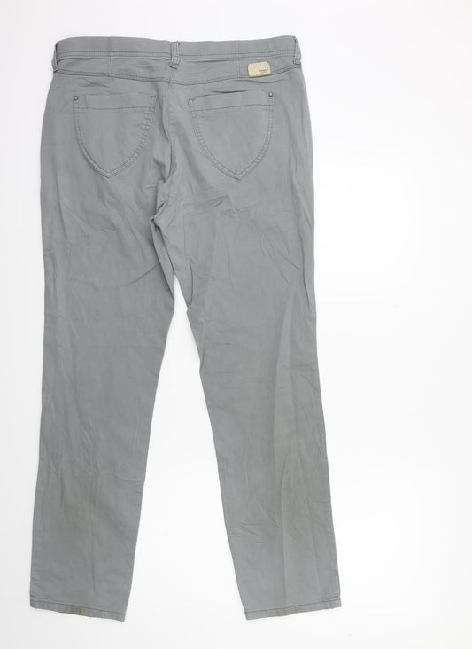 Raphaela Womens Grey Trousers Size 16 L30 in