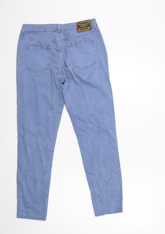CTF JEANS Womens Blue Trousers Size 10 L20 in