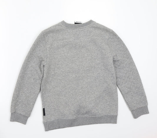 BCK & HRSY Boys Grey Pullover Jumper Size 11-12 Years
