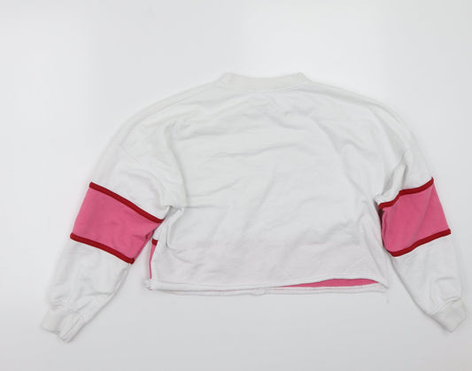 Missguided Womens White Henley Jumper Size 6