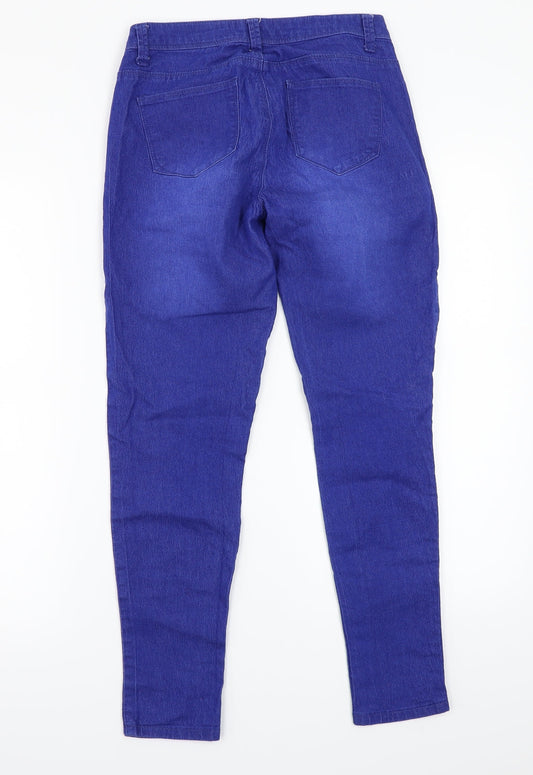 Denim & Co. Womens Blue Mom Jeans Size 8 L25 in