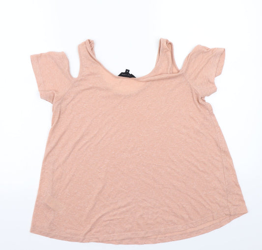 Newlook Womens Pink Basic T-Shirt Size 8