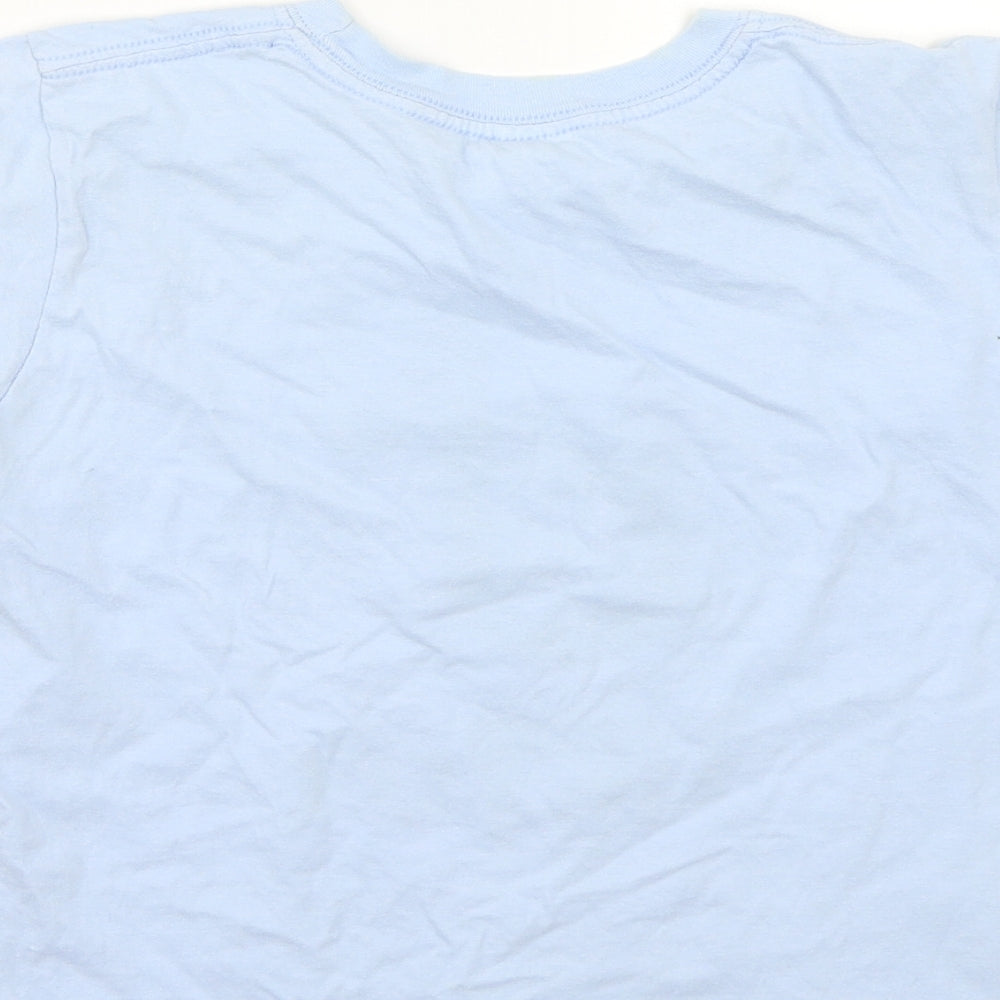 Gildan Girls Blue Basic T-Shirt Size L