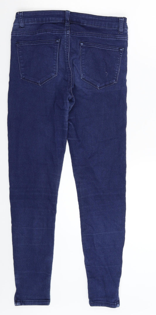Denim & Co. Womens Blue Denim Jegging Jeans Size 8 L27 in