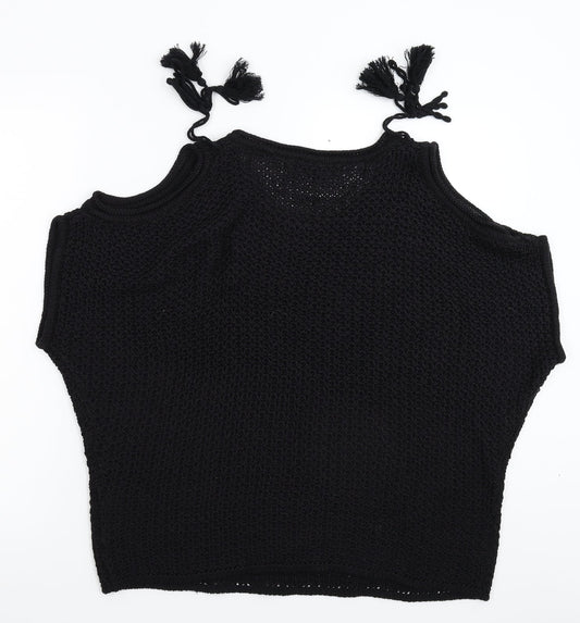NEXT Womens Black Knit Pullover Jumper Size M