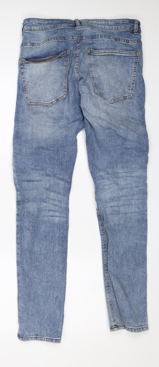 Divided Womens Blue Denim Skinny Jeans Size 6 L29 in