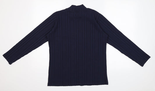 Isle Womens Blue Jersey T-Shirt Size M
