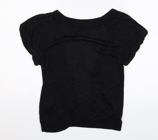 M&Co Womens Black Shrug Jumper Size M