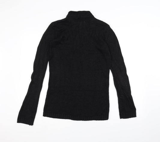 enrica venturi Womens Black Knit Pullover Jumper Size L