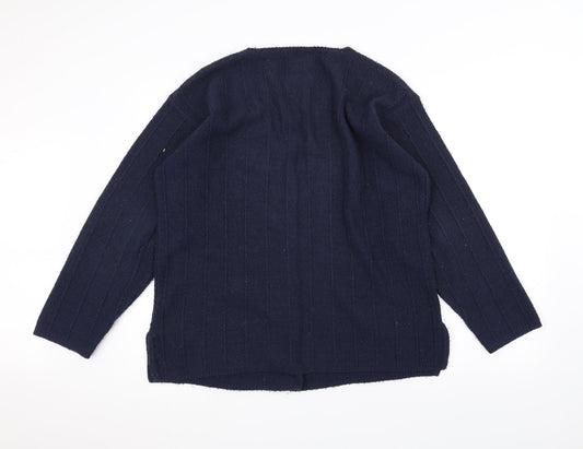 TIGI Womens Blue Jacket Coatigan One Size
