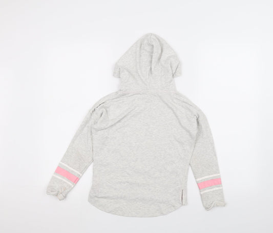 H&M Girls White Pullover Hoodie Size 9-10 Years
