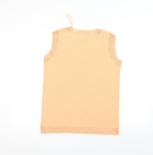 Roman Originals Womens Orange Basic Tank Size S