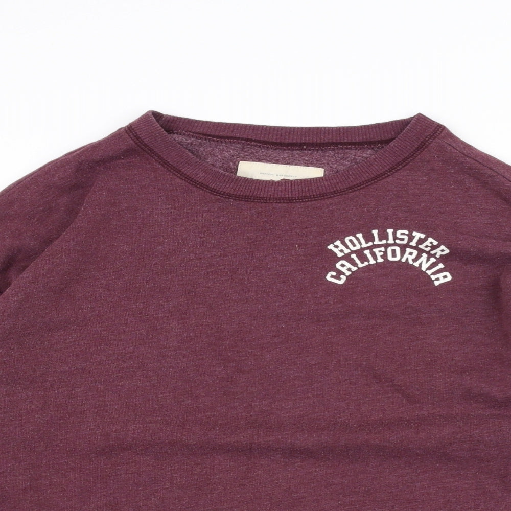 Hollister Mens Red Pullover Jumper Size S