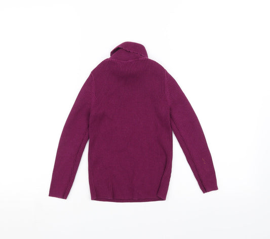 George Girls Purple Basic T-Shirt Size 5-6 Years