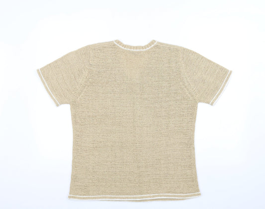 Bonmarché Womens Brown Knit Pullover Jumper Size M
