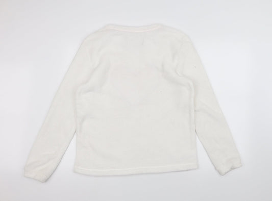 Matalan Womens White Pullover Jumper Size 12