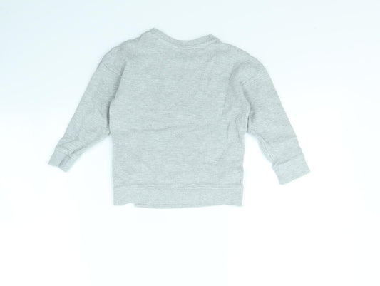 George Boys Grey Pullover Jumper Size 4 Years