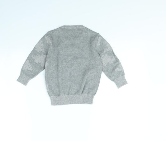 George Boys Grey Pullover Jumper Size 2 Years