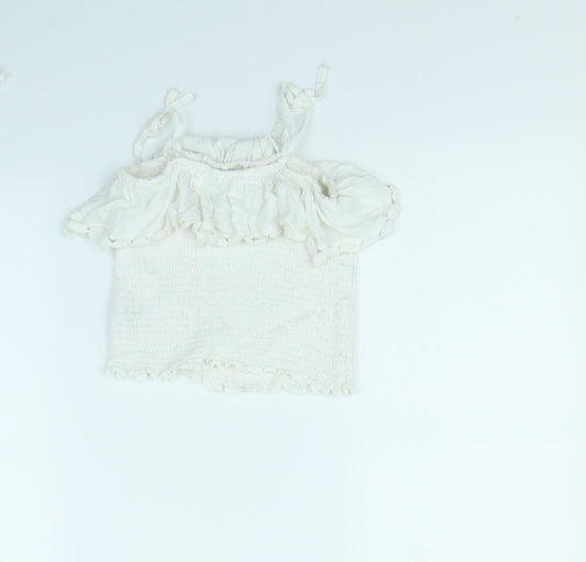 By Very Girls White Basic T-Shirt Size 10 Years