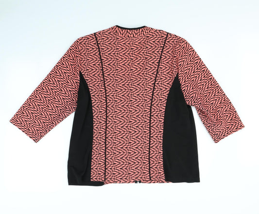 Godske Womens Pink Striped Pullover Jumper Size 20