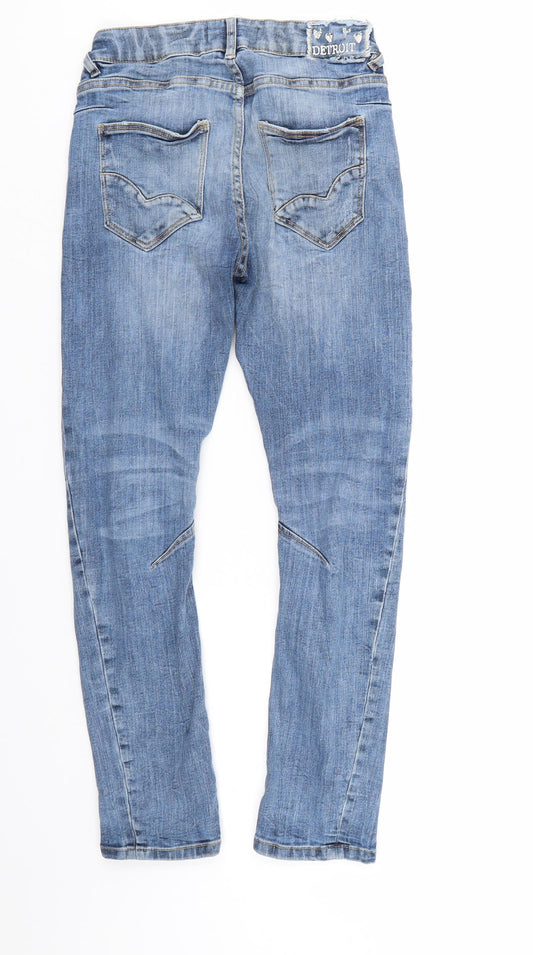Detriot Womens Blue Denim Straight Jeans Size 26 in L25 in