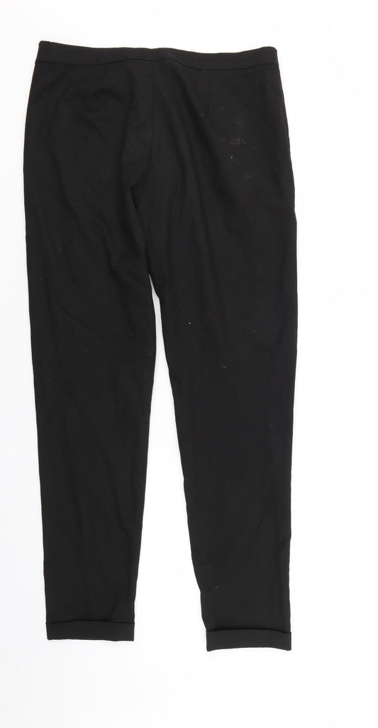 Saint Tropez Womens Black Trousers Size 12 L30 in