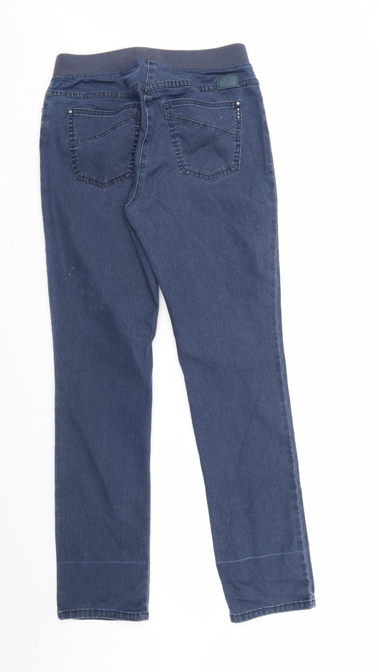 Raphaela Womens Blue Denim Jegging Jeans Size 12 L31 in