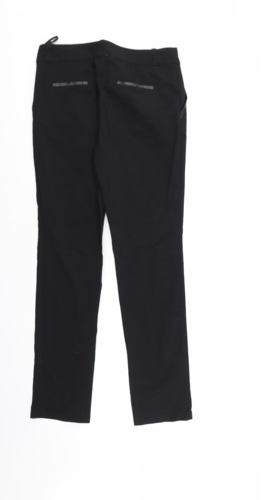 Alicia Womens Black Trousers Size 10 L29 in