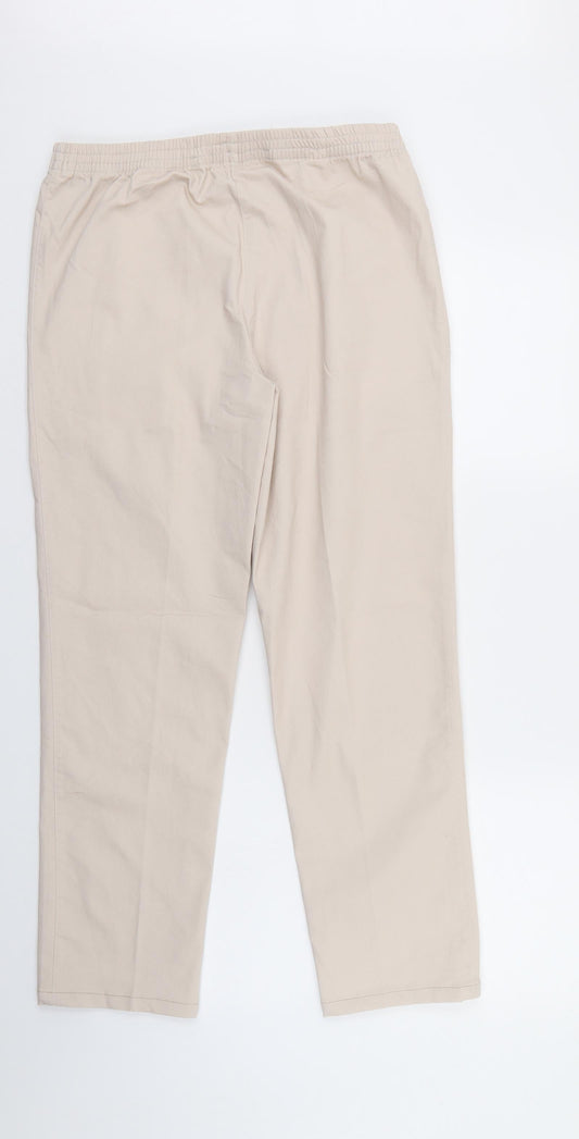 New Fashion Womens Ivory Trousers Size 30 in L27 in