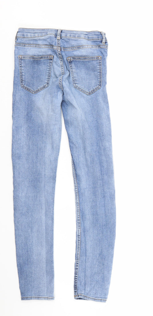 Divided Womens Blue Denim Tapered Jeans Size 6 L28 in